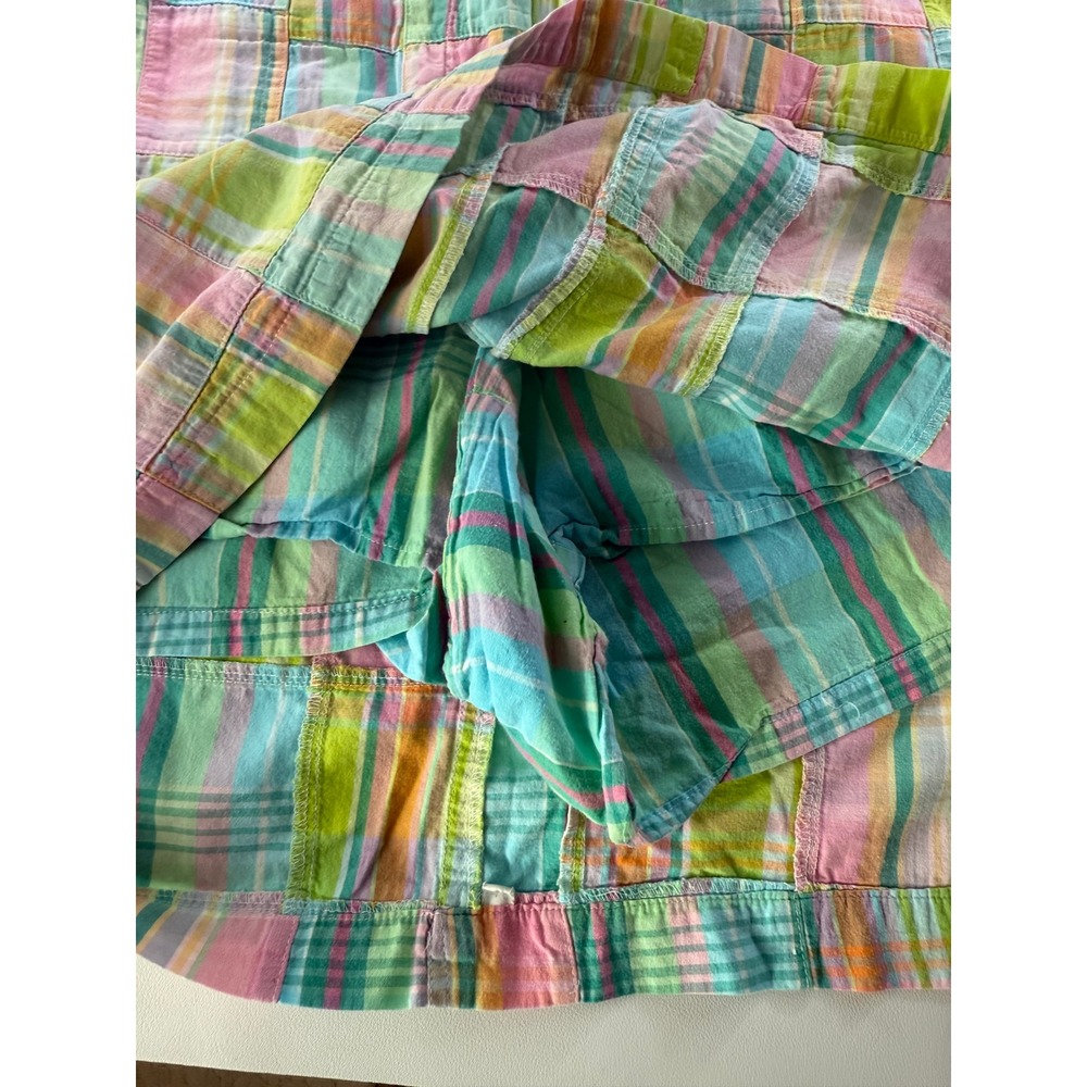 Cape Madras Patchwork Plaid Lined Skirt Womens Si… - image 5